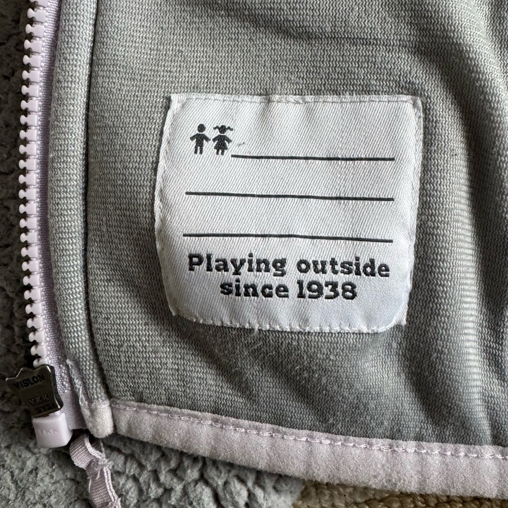 Columbia Sherpa Fleece Full Zip Jacket Gray Lavender Travel Outdoor Youth M - Picture 7 of 11